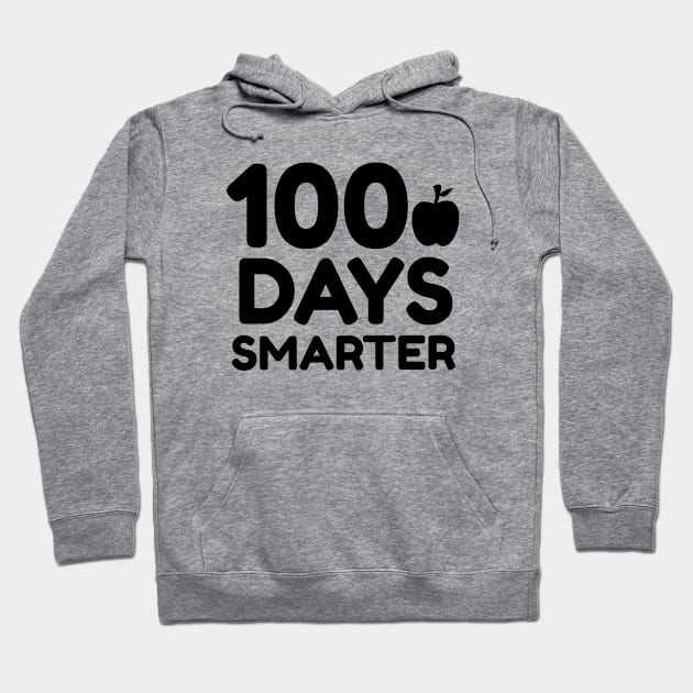 100 Days Smarter - 100 Days Of School Hoodie by Petalprints